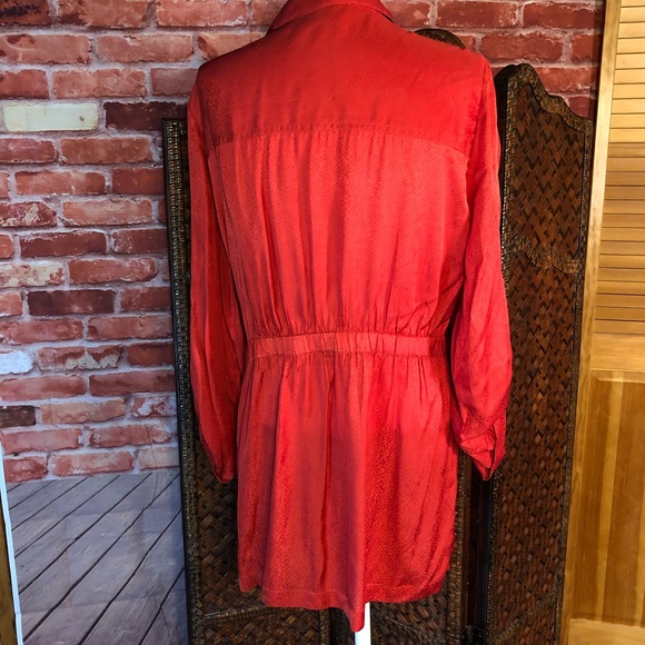 Chicos tangerine textured Adirondack jacket - Picture 6 of 8